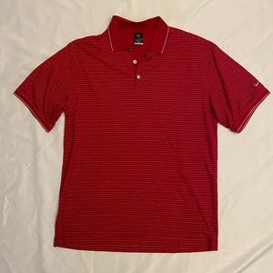 Nike red collared short sleeve